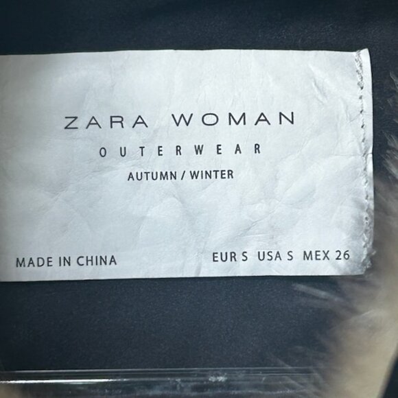NWOT Zara Luxurious Fall Winter Faux Fur Blond Mink Jacket Coat - Picture 5 of 16